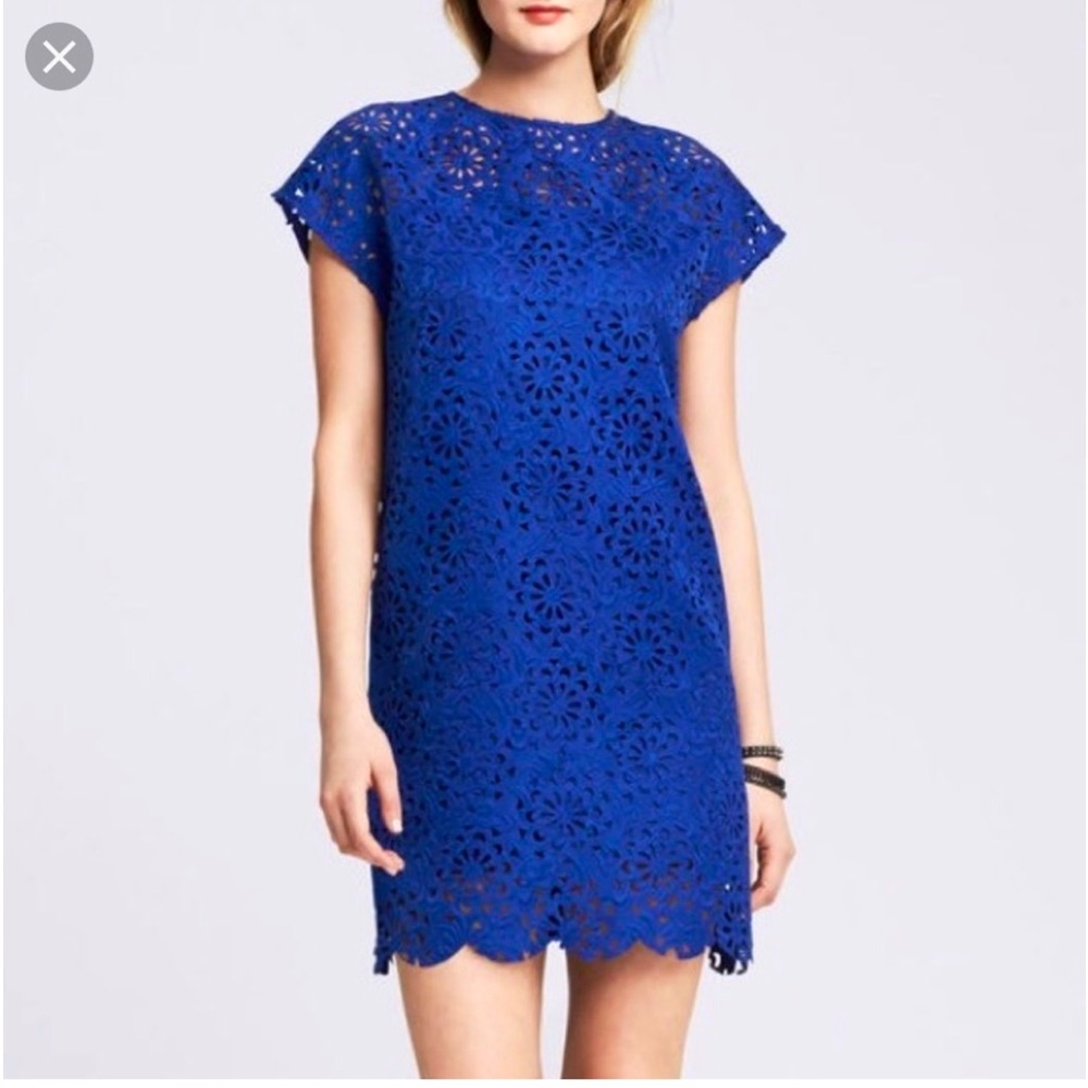 Banana Republic Laser Cut Shift Dress